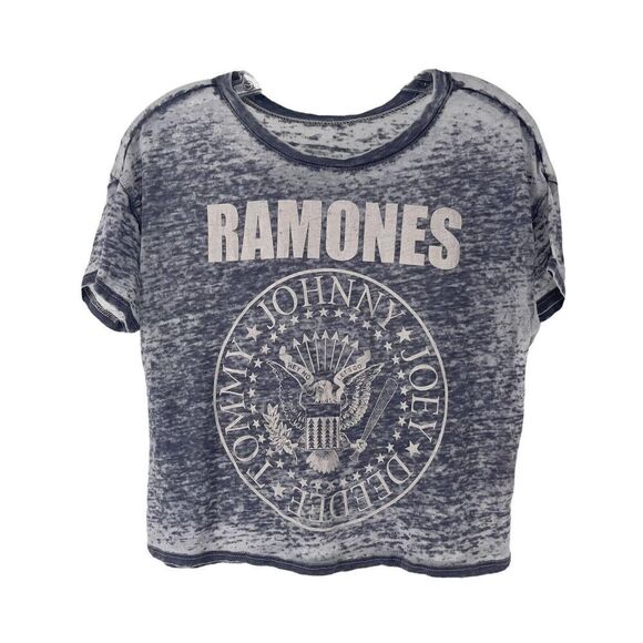 Ramones T-Shirt Burnout Material Bravado Size Small Gray Short Sleeve Band Tee - Picture 1 of 11